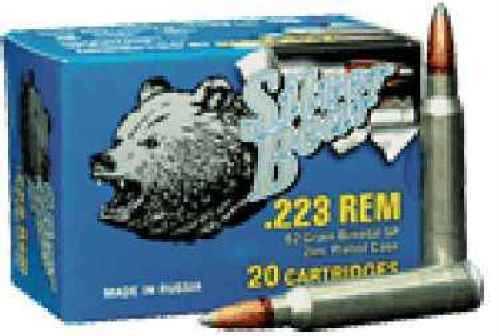 223 Rem 55 Grain Full Metal Jacket 20 Rounds BEAR Ammunition 223 Remington